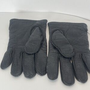 Vintage‎ Sears Leather Gloves Men's Size M Lining Is 100% Orlon Acrylic Made USA